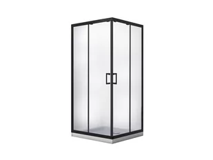 Besco Modern Black Kabina prysznicowa kwadratowa 90x90x190 cm profile czarny mat szkło przezroczyste MKB-90-190-C - odbiór osobisty: Kraków, Warszawa - Kabiny prysznicowe - miniaturka - grafika 1