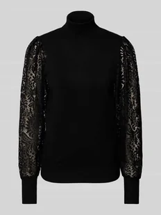 Sweter z dzianiny z golfem model ‘DOLLIE’ - Swetry damskie - miniaturka - grafika 1