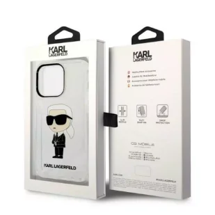 Karl Lagerfeld Etui KLHCP14XHNIKTCT do iPhone 14 Pro Max 6,7" hardcase Ikonik Karl Lagerfeld transparent - Etui i futerały do telefonów - miniaturka - grafika 8