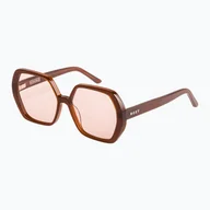 Okulary przeciwsłoneczne - Okulary przeciwsłoneczne damskie Roxy Moraira shiny root beer/pink - miniaturka - grafika 1