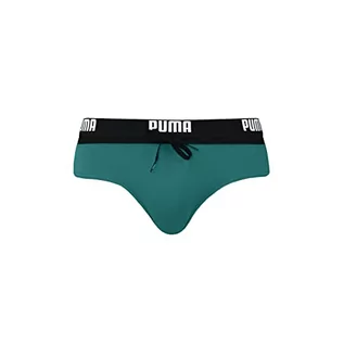 Kąpielówki męskie - PUMA Męskie majtki kąpielowe z logo, kolor morski, rozmiar XL, morski, XL - grafika 1