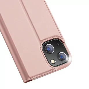 Dux Ducis Skin Pro kabura etui pokrowiec z klapką iPhone 13 mini różowy - Etui i futerały do telefonów - miniaturka - grafika 3