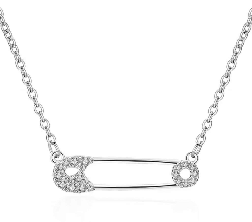 Naszyjnik wisiorek z Agrafką Agrafka srebrna