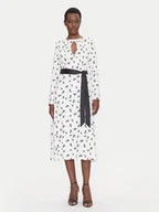 Sukienki - Fracomina Sukienka codzienna FS25SD2006W732T8 Biały Regular Fit - miniaturka - grafika 1