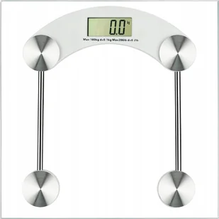 Waga łazienkowa Alsea Waga łazienkowa Silvana szkło 30x30 180kg - Wagi łazienkowe - miniaturka - grafika 1
