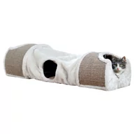 Zabawki dla kotów - Trixie Tunel dla kota z drapakiem - miniaturka - grafika 1