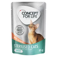 Mokra karma dla kotów - Concept for Life Sterilised Cats w sosie, łosoś - bez zbóż - 24 x 85 g - miniaturka - grafika 1