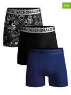 Majtki męskie - Muchachomalo Bokserki (3 pary) w kolorze czarno-granatowym - miniaturka - grafika 1