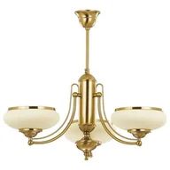 Lampy sufitowe - Alfa Lampa wisząca zwis Prestige 3x60W E27 szampański/ecru 10903.63 - miniaturka - grafika 1