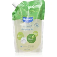 Kosmetyki kąpielowe dla dzieci - Mustela BIO żel do mycia ciała i włosów dla dzieci od urodzenia napełnienie 400 ml - miniaturka - grafika 1
