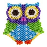 Prace ręczne dla dzieci - Mini Szablon na koraliki do prasowania La Manuli - Sowa - miniaturka - grafika 1