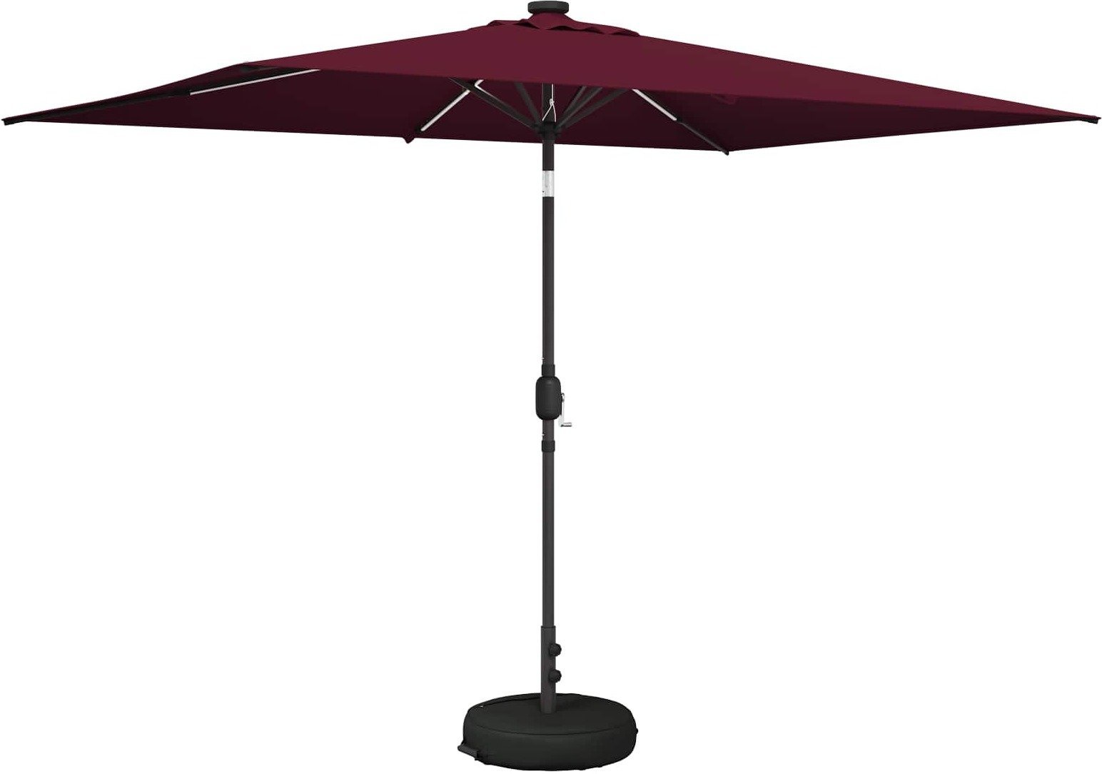 vidaXL vidaXL Parasol ogrodowy z LED-owymi lampkami 200 x 300 cm Poliester