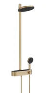 Zestawy prysznicowe - Hansgrohe Pulsify S - Zestaw prysznicowy z termostatem, średnica 26 cm, 3 strumienie, EcoSmart, brąz szczotkowany 24241140 - miniaturka - grafika 1