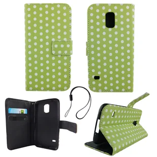 Etui na telefon komórkowy Samsung Galaxy S5 / S5 Neo Polka Dot Green White - Etui i futerały do telefonów - miniaturka - grafika 1