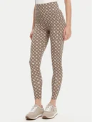 Legginsy - Guess Legginsy V5YB18 MC03W Brązowy Slim Fit - miniaturka - grafika 1