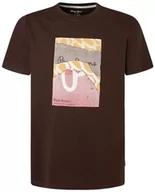 Koszulki męskie - Pepe Jeans Kenelm koszulka męska, Szary (Szlak), L - miniaturka - grafika 1