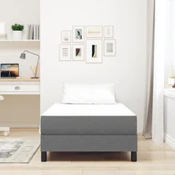 Materace - Materac kieszeniowy vidaXL Jasnoszary Średni 90x200x20 cm Tkanina - miniaturka - grafika 1