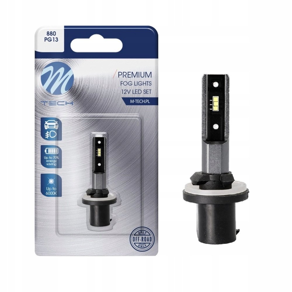 Żarówka 880 H27 Led 6x1616smd Retrofit Pg13 White Biała