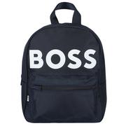 Plecaki - BOSS Logo Backpack J00105-849, Granatowe Plecak, pojemność: 10 L - miniaturka - grafika 1