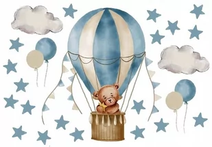 Naklejki Na Ścianę Dziecięce Duże Balony Miś - Naklejki na ścianę - miniaturka - grafika 1