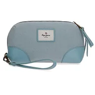 Torebki damskie - Pepe Jeans Cora Shopper niebieski 35 x 40 x 12 cm bawełna - miniaturka - grafika 1