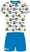 Piżamy dla dziewczynek - Piżama chłopięca Psi Patrol z krótkim rękawem Niebieska - miniaturka - grafika 1