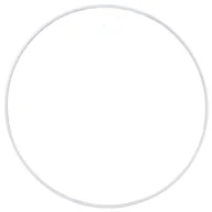 Wyposażenie pokoiku dziecięcego - [000102] Obręcz metalowa baza do łapacza snów 15cm biała - miniaturka - grafika 1