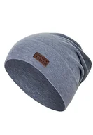 Czapki damskie - Sterntaler Czapka uniseks dla dzieci Beanie Melange, niebieski (Tintenblau Melange), 57 - miniaturka - grafika 1