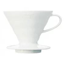 Hario ceramiczny Drip V60-02 biały VDC-02W - Zaparzacze i kawiarki - miniaturka - grafika 1