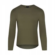 Koszulki męskie - Koszulka męska rękaw Bambus wełna Merino Khaki M - miniaturka - grafika 1