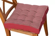 Meble modułowe i akcesoria - Dekoria Siedzisko Kuba na krzesło czerwono biała krateczka 0,5x0,5cm) 50 × 50 × 10 cm Quadro 211-136-15 - miniaturka - grafika 1
