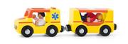 Samochody i pojazdy dla dzieci - Ambulans z przyczepką i ludzikami - miniaturka - grafika 1