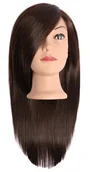 Główki treningowe - Efalock, główka treningowa Emotion Dina, włosy naturalno-syntetyczne, brązowe, 35cm - miniaturka - grafika 1