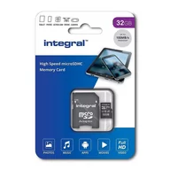 Karty pamięci - Integral Ultima Pro Premium MicroSDHC 32GB UHS-I/U1 V10 INMSDH32G-100V10 INMSDH32G-100V10 - miniaturka - grafika 1