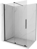 Ścianki i drzwi prysznicowe - Mexen Velar drzwi prysznicowe rozsuwane Walk-in 140 cm, transparent, czarne - 871-140-000-03-70 - miniaturka - grafika 1