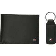 Portfele - Tommy Hilfiger Skórzany portfel + brelok - miniaturka - grafika 1
