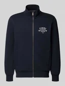 Bluzy męskie - Bluza rozpinana o kroju regular fit z mieszanki bawełny - miniaturka - grafika 1