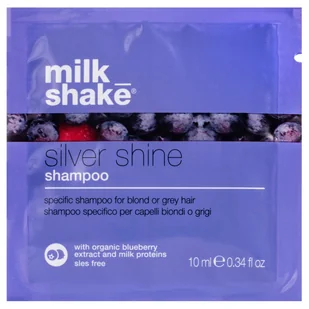 Milk Shake Silver Shine - Szampon Do Włosów Siwych I Blond, 10ml - Szampony do włosów Milk Shake Silver Shine - Szampon Do Włosów Siwych I Blond, 10ml - Szampony do włosów - miniaturka - grafika 1
