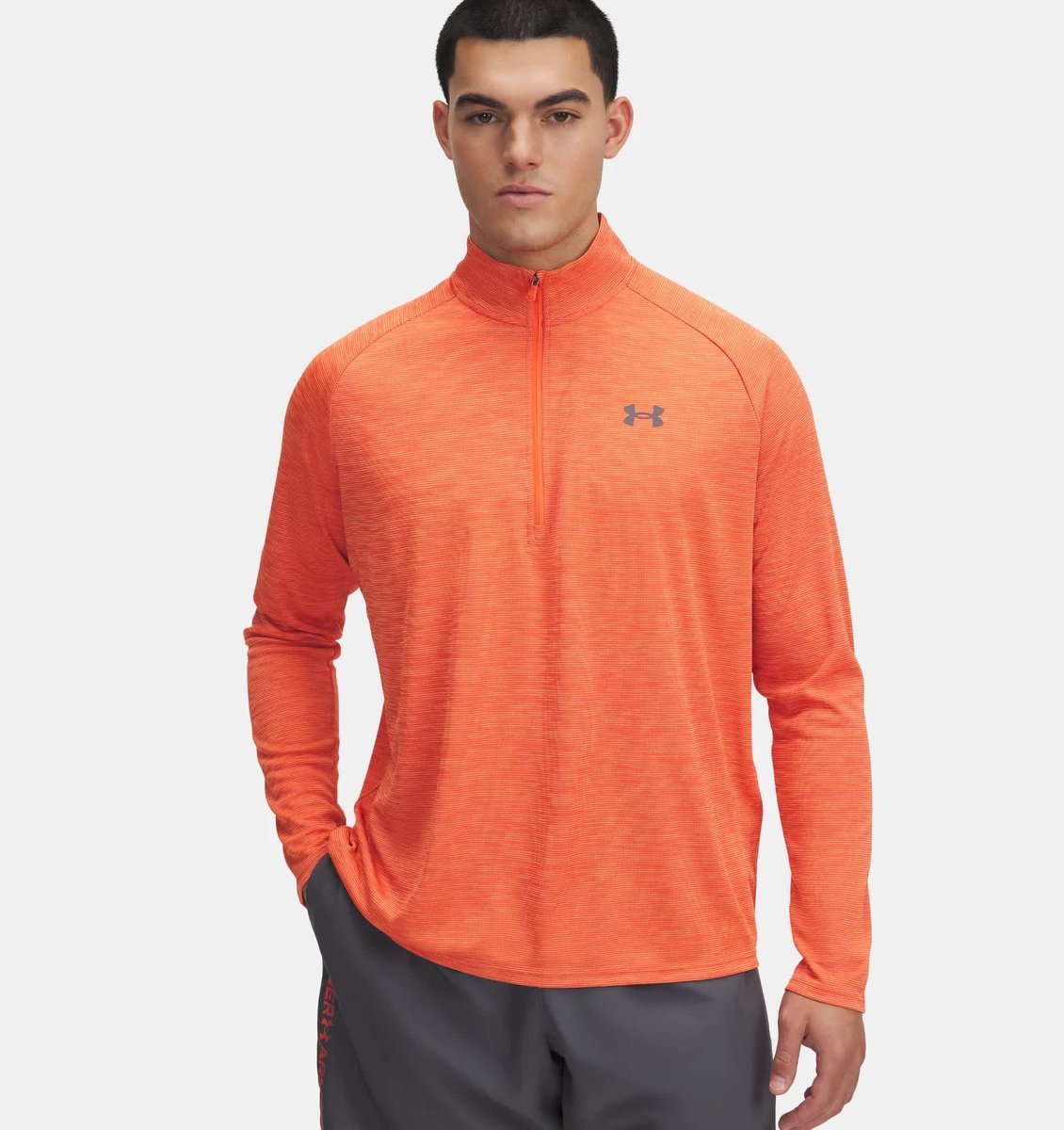 KOSZULKA MĘSKA LONGSLEEVE UNDER ARMOUR Tech Textured 1/2 Zip LG