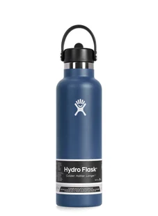 Butelka turystyczna Hydro Flask 21 oz Standard Flex Straw Cap (621 ml) - indigo - Shakery i bidony sportowe - miniaturka - grafika 1