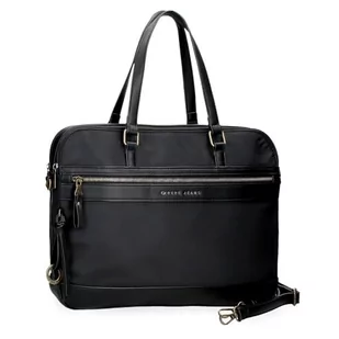 Pepe Jeans Morgan Joumma Bags damskie plecaki na co dzień torby podróżne, beżowo-czarne sztuczne futro damskie, Czarny (Black), Talla única, aktówka - Teczki i aktówki - miniaturka - grafika 1