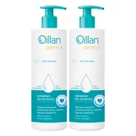 Kosmetyki kąpielowe dla dzieci - Zestaw Oillan Derm+, kremowy żel do mycia, od 1 dnia życia, 2 x 400 ml - miniaturka - grafika 1