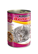 Mokra karma dla kotów - Super Benek Chunks wołowina z drobiem 415g ZH_04859 - miniaturka - grafika 1