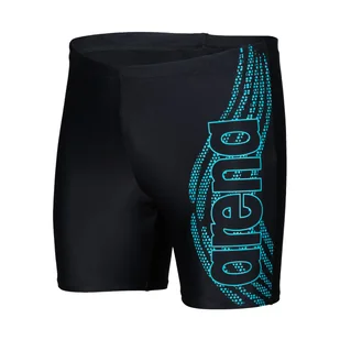 Męskie Bokserki kąpielowe ARENA MEN'S SWIM MID JAMMER GRAPHIC 005116/500 – Czarny - Kąpielówki męskie - miniaturka - grafika 1