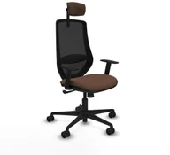 Fotele i krzesła biurowe - Krzesło Biurowe Piqueras y Crespo D036N2W Czarny Ceimnobrązowy - miniaturka - grafika 1