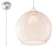 Lampy sufitowe - Sollux Lighting Lampa wisząca BALL szampański - miniaturka - grafika 1