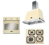 Zestawy AGD - Zestaw Built-in LOFRA DOLCEVITA 60 AVORIO HRBI6G0 + FRBI69EE + HOOD 600/K - miniaturka - grafika 1