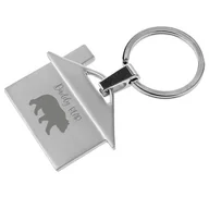 Breloki - Brelok do kluczy z grawerem dla taty Dom - miniaturka - grafika 1
