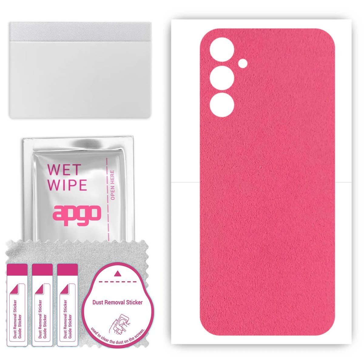 Folia naklejka skórka strukturalna na TYŁ Zamsz do Samsung Galaxy Jump3 - Zamsz Różowy - apgo SKINS