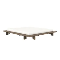 Stelaże pod materac - Brązowe łóżko dwuosobowe z litego drewna sosnowego ze stelażem 180x200 cm Japan – Karup Design - miniaturka - grafika 1